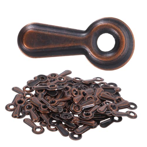 POPETPOP 100 Stück Zubehör für Fotorahmen bilderrahmen Fotorahmen-Hardware-Clips Rahmendrehknopf Fotorahmen-Drehknopfverschlüsse Rahmenbild-Drehknopfverschlüsse Fotorahmen-Clip Metall von POPETPOP