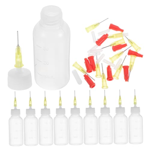 POPETPOP 10Stücke Präzisions Spitzenapplikator Flaschen Auslaufsichere Kleber Quetschflaschen mit Feinen Nadeln für Präzises Auspressen von Flüssigkeitstropfen für DIY Projekte POPETPOP 10Stücke Präzisions Spitzenapplikator Flaschen Auslaufsichere Kleber Quetschflaschen mit Feinen Nadeln für Präzises Auspressen von Flüssigkeitstropfen für DIY Projekte von POPETPOP