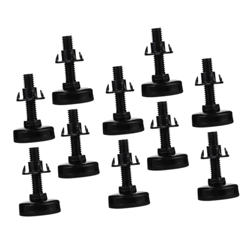 POPETPOP 10Stücke Verstellbare Möbelfüße Stabile Nivellierfüße für Sofa und Stühle Möbelstütze zur Höhenanpassung für Zuhause und Büro Robust und Langlebig von POPETPOP