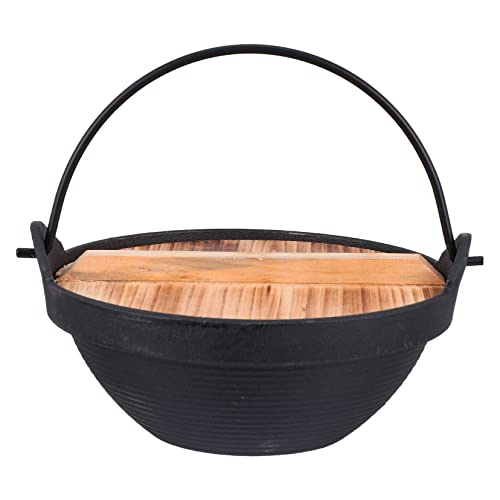 POPETPOP 1satz Outdoor Gusseisen Topf Mit Deckel Hängender Kochtopf Für Camping Und Grillen Antihaftbeschichtet Langlebig Für Outdoor-küche Und Gemütliche Abende von POPETPOP
