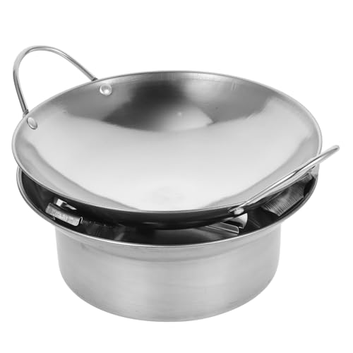 POPETPOP 1satz Hot Pot Mit Alkoholkocher Camping Kochgeschirr Für Outdoor Picknick Und Zuhause Kochen Mit Robustem Design von POPETPOP
