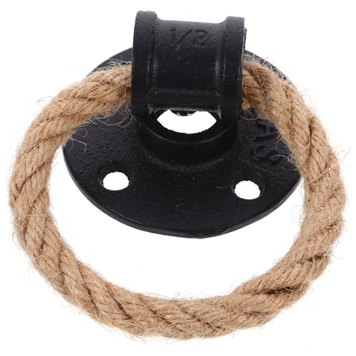 POPETPOP 1stück Vintage Hanfseil Türgriff Robuster Schubladengriff Aus Schmiedeeisen Für Möbel Schrank Und Kommode Eleganter Pull-handle Im Retro-stil Für Metalloberflächen von POPETPOP