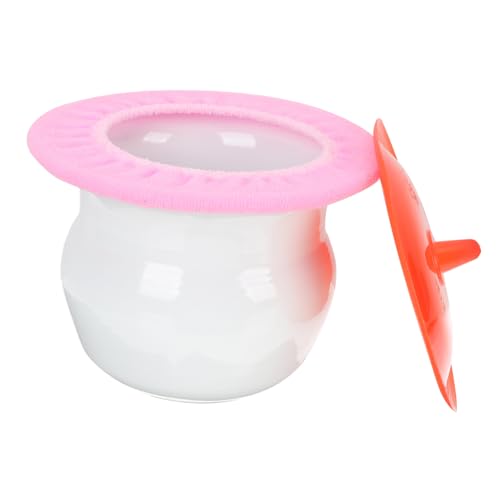 POPETPOP 1satz Haushalts-Spittoon Aus Emaille Tragbarer Urinbehälter Für Senioren Mit Rutschfestem Boden Leicht Zu Reinigen Für Hause Mit Deckel Und Zufälliger Polsterfarbe von POPETPOP