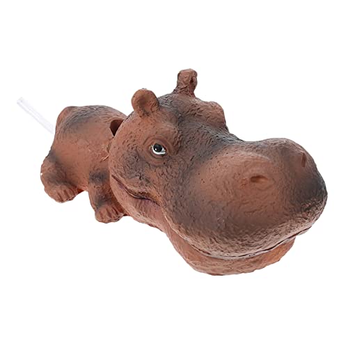 POPETPOP 1stück Aquarium Dekofigur Realistisches Hippo Ornament Aus Resin Für Fischbehälter Langlebig Und Sicher Für Aquarien Bringt Stimmung Und Stil Ihre Wasserlandschaft von POPETPOP