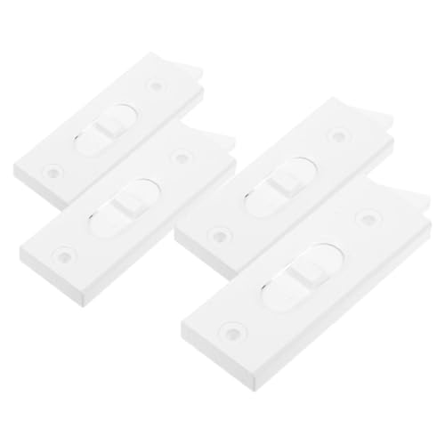 POPETPOP 2 Paar Fenster Kippriegel Kunststoff Federbelastete Schiebefenster Verriegelung Sicherer Fensterflügel Liftgriff Ersatz Hardware für Vertikale Kippfenster Einfache Bedienung von POPETPOP