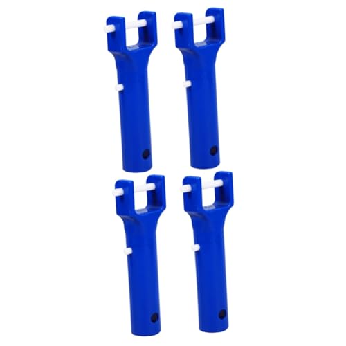 POPETPOP 2 Sätze Pool V-förmige Jacke Set Pool-vakuumstange Handhaben Poolreiniger Fegen Poolbodenreiniger Teile Für Poolgriffe Pool-zubehör Vakuumaufsätze Pool-Griff Abs Blau 2 Stücke * 2 von POPETPOP