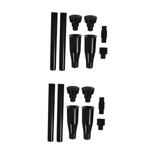 POPETPOP 2 Sätze Teichbrunnen-set Brunnenspucker Pumpenkopfdüse Teichbrunnenkopf Ersatzteile Für Springbrunnendüsen Springbrunnendüse Aus Kunststoff Teichdüsen Plastik Black 8 Stück * 2 von POPETPOP