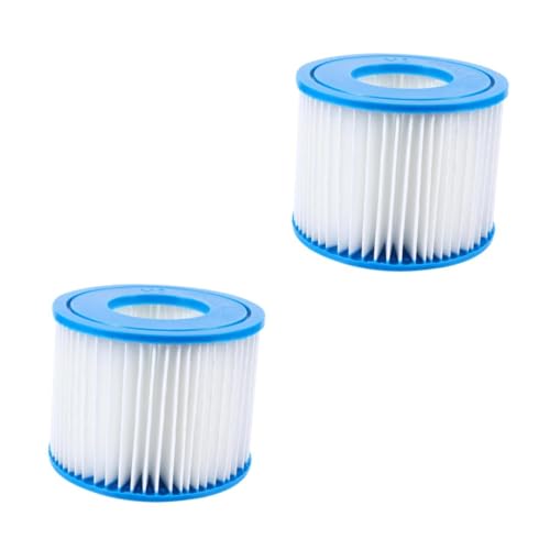 POPETPOP 2 Stück Aufblasbares Pool Filter Element Schwimmbadfilter swimmingpool Filter Pool Accessoires Swimming Pools Accessories Pumpenfilter Poolfilter im Sommer Plastik Blue von POPETPOP