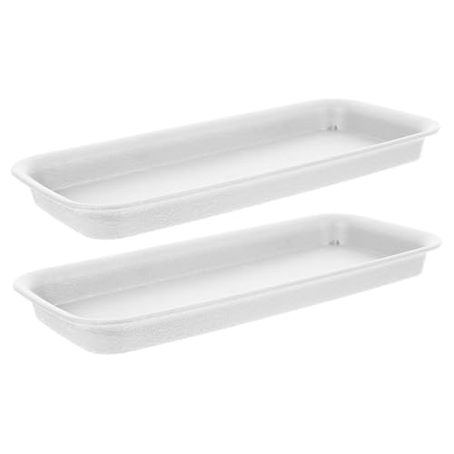 POPETPOP 2 Stück Blumentopf Untersetzer Blumentopf Tabletts Drainage Tablett Für Töpfe Blumentopf Bodentablett Pflanzen Untersetzer Tablett Topf Untersetzer Für Pflanzen Wasserfänger von POPETPOP