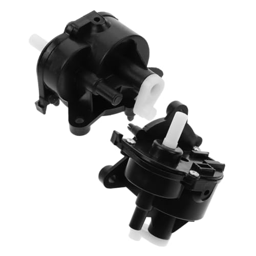 POPETPOP 2 Stück Getriebe mit Schüttelkopf Reparatur Ersatz Hardware Deckenventilatorschalter tauschen oszillieren Lüfter Metall Mechanismus Boden fit Teil Motor Komponente Plastik Schwarz von POPETPOP