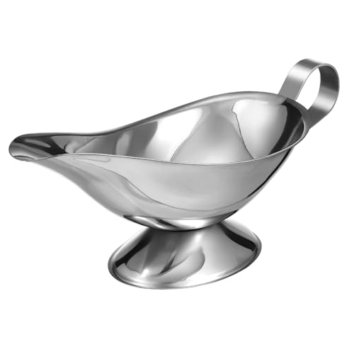 POPETPOP 2 Stück Gravy Boat Kompakte Soßenkannen aus Robustem Metall Vielseitig für Sauce Fleischsaft und Gewürze Modernes Design für Küche und Esstisch von POPETPOP