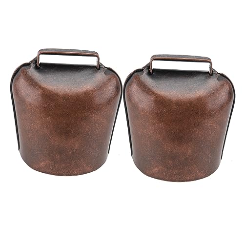 POPETPOP 2 Stück Große Kuh und Schafglocken Robustem Hängende Tierglocken für Vieh Pferde und Schafe Rotbronze Dekorative Alarmglocken für Landwirtschaft POPETPOP 2 Stück Große Kuh und Schafglocken Robustem Hängende Tierglocken für Vieh Pferde und Schafe Rotbronze Dekorative Alarmglocken für Landwirtschaft von POPETPOP