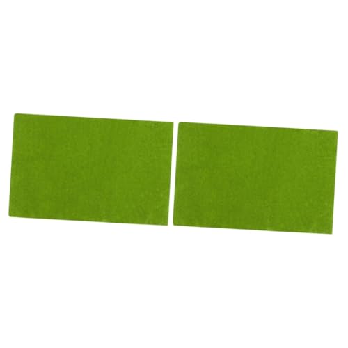 POPETPOP 2 Stück Modellrasenpapier Kunstrasenfliesen Gras Künstliches Modellieren Gefälschtes Gras Modellgras Hobby Grasmatte Für Modelleisenbahnen Modellbahn Grasmatte Faux Realistic von POPETPOP