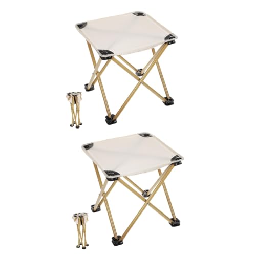 POPETPOP 2 Stück Outdoor Hocker Outdoor Stuhl Sitz Tragbarer Tritthocker Gehhocker Campingstuhl Outdoor Klapptisch Beheizter Campingstuhl Faltbarer Hocker Camping Versorgungszelt von POPETPOP