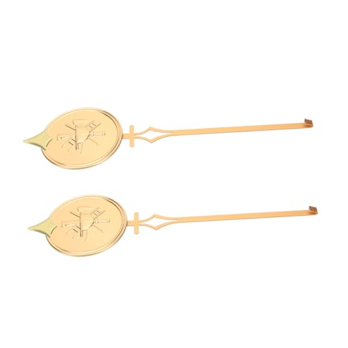 POPETPOP 2 Stück Quarz-wanduhr Mechanisches Uhrpendel Ersatzteile Für Uhren Uhrenbausatz Pendeluhrteile Wanduhr Pendel Uhrpendelteile Uhr Reparaturset Bastelpendeluhr Metall Golden POPETPOP 2 Stück Quarz-wanduhr Mechanisches Uhrpendel Ersatzteile Für Uhren Uhrenbausatz Pendeluhrteile Wanduhr Pendel Uhrpendelteile Uhr Reparaturset Bastelpendeluhr Metall Golden von POPETPOP