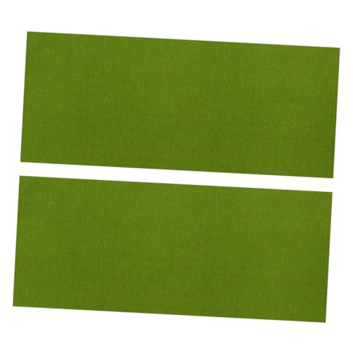 POPETPOP 2 Stück Rasenpapier Modellmaterial Kunstmaterialien Modellbahn Grasmatte Grasteppich Outdoor Grasmatte Für Bahngleise Matten Zuggras Terrasse Kunstrasenmatte von POPETPOP