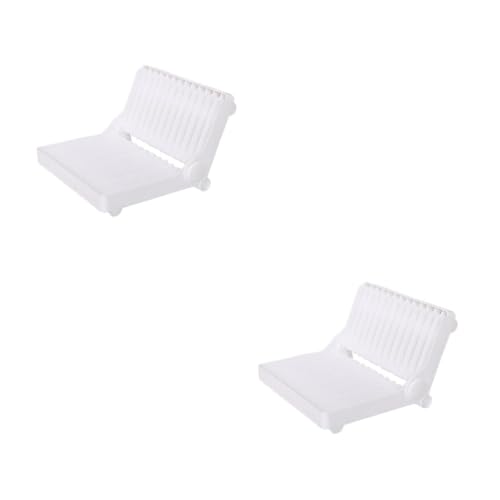 POPETPOP 2stücke Multifunktionaler Geschirrablage Mit Abtropfgestell Für Küche Platzsparender Organizer Für Teller Schalen Und Besteck Hygienisch Und Schnell Abtrocknend Weiß POPETPOP 2stücke Multifunktionaler Geschirrablage Mit Abtropfgestell Für Küche Platzsparender Organizer Für Teller Schalen Und Besteck Hygienisch Und Schnell Abtrocknend Weiß von POPETPOP