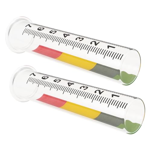 POPETPOP 2 Stück Regenmesser Reagenzglas Frostsichere Regenmesser Gartenregenmessung Regenmesserrohr Präziser Regenmesser Außenregenmesser Der Rasenregen Misst Messwerkzeug Aus Glas von POPETPOP