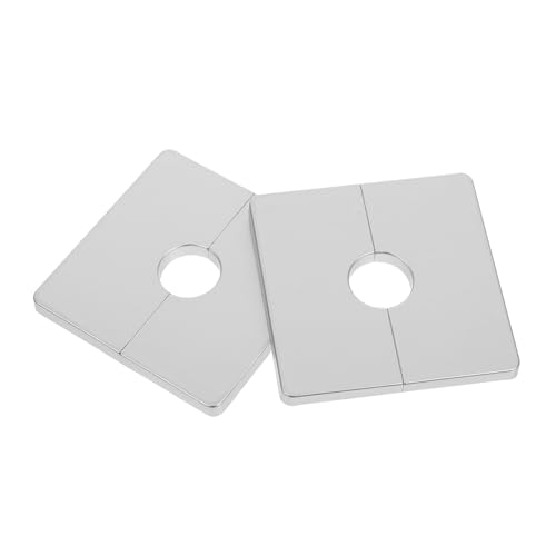 POPETPOP 2 Stück Selbstklebende Verstellbare Quadratische Rohrabdeckungen aus Robustem Abs Dekorative Wasserhahnblenden für Wandmontage Silberne Abflussabdeckungen für Dusche und Bad POPETPOP 2 Stück Selbstklebende Verstellbare Quadratische Rohrabdeckungen aus Robustem Abs Dekorative Wasserhahnblenden für Wandmontage Silberne Abflussabdeckungen für Dusche und Bad von POPETPOP