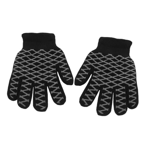 POPETPOP 2 Stück Silikon Grillhandschuhe Hitzebeständig Extra Mit Rutsch Silikonpunkten Für Grillen Kochen Und Haarstyling Geeignet Für Männer Und Frauen von POPETPOP
