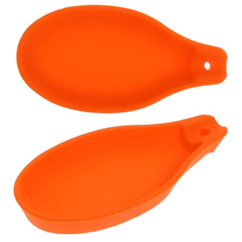 POPETPOP 2 Stück Silikon Löffelablage Hitzebeständig Silica Gel Löffelhalter Küchenutensilien Ablage für Herd Bar Grill Küchenarbeitsplatte POPETPOP 2 Stück Silikon Löffelablage Hitzebeständig Silica Gel Löffelhalter Küchenutensilien Ablage für Herd Bar Grill Küchenarbeitsplatte von POPETPOP