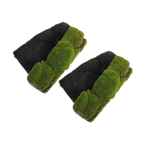 POPETPOP 2 Stück Simulation Moos Rasen Fake Gras Decor Teppich aus Kunstrasen Moosteppich Teppich aus synthetischem Moos Moosmatte Kunstrasen im Freien Perlenbaumwolle Green von POPETPOP