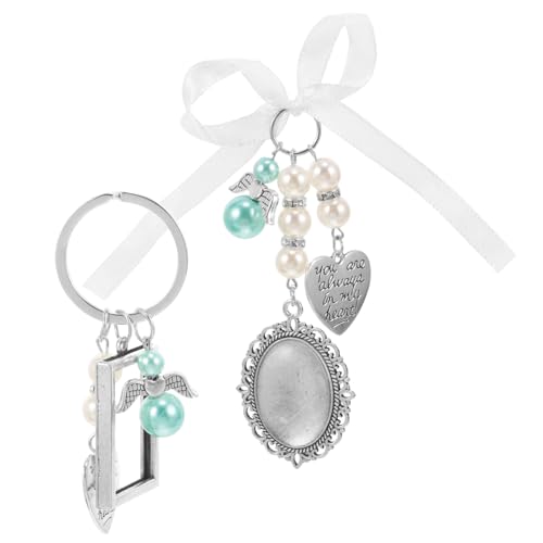 POPETPOP 2 Stück Teiliges Fotoanhänger mit Bilderrahmen Charms aus Langlebiger für DIY Hochzeitsstrauß Gedenkanhänger Personalisierte Schmuckherstellung von POPETPOP