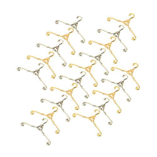POPETPOP 20stücke Mini Kleiderbügel Aus Metall Für Puppen Für Puppenkleidung Schmuck Und Accessoires Mit Antikbronzenen Und Goldenen Hängern Für Puppenhäuser POPETPOP 20stücke Mini Kleiderbügel Aus Metall Für Puppen Für Puppenkleidung Schmuck Und Accessoires Mit Antikbronzenen Und Goldenen Hängern Für Puppenhäuser von POPETPOP