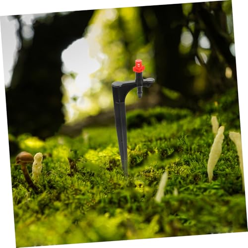 POPETPOP 20 Stück Teiliges Garten Sprinkler Verstellbaren Sprühdüsen und Erdspießen Langlebige Kunststoff Nebeldüsen zur Bewässerung von Obstbäumen Rasenflächen Gewächshaus und von POPETPOP