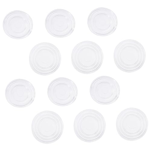 POPETPOP 200stücke Transparente Glasplatte Tischpads Runde Pads Aus Kunststoff-gummimatten Glastisch-schutzpads Griffpads Für Möbelschutz von POPETPOP