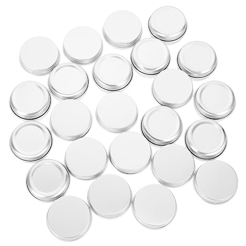 POPETPOP 24 Stück Teiliges Aluminium Dosen mit Schraubverschluss Runde Metalldosen mit Glatten Kanten Nachfüllbehälter für Kerzen Kosmetik Gewürze Langlebige Vorratsdosen für DIY Projekte von POPETPOP