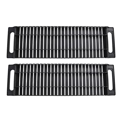 POPETPOP 2Pcs Dual- Ohr- Anti- Statik- Stangen- Rack- 25- Slot- Schaltkreisplatine Platine PCB Rack Anti- Static- Stangenrahmen Schwarzer Rack mit Kunststoffmaterial von POPETPOP