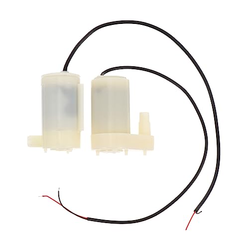 POPETPOP 2St Wasserpumpe Tauchpumpen für Aquarien Minipumpe aus Kunststoff Aquarium Wasserdichte Minipumpe Mikropumpe Gieße die Blumen DC-Pumpe kleine Tauchpumpe Gleichstrom Plastik Weiß von POPETPOP