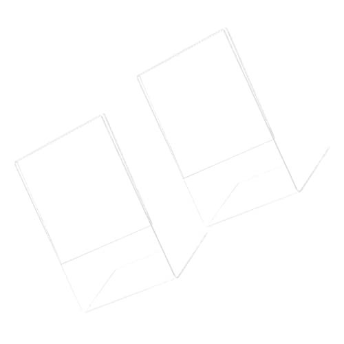 POPETPOP 2stücke A5 Acryl Fotorahmen Tischaufsteller Transparent Doppelseitiger Bilderrahmen Für Büro Und Zuhause Installieren Robustes Design Als Karten Displayrahmen von POPETPOP