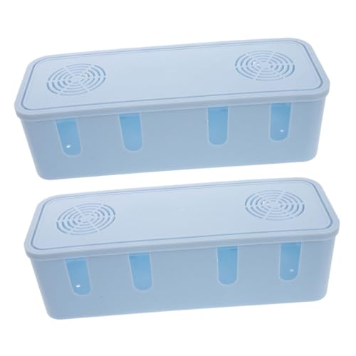 POPETPOP 2stücke Kabelmanagement Box Hochkapazität Für Schreibtisch Elektrische Kabel Organizer Für Ladegeräte Und Steckdosenleisten Sauberer Arbeitsplatz Und Ordentliche Aufbewahrung von POPETPOP