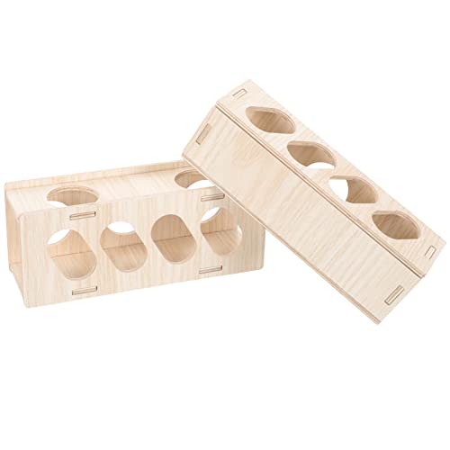 POPETPOP 2stücke Hamster Tunnels Aus Holz Versteck Und Spieltunnel Für Meerschweinchen Für Kleintierkäfige Fördert Die Aktivität Und Von Nagetieren POPETPOP 2stücke Hamster Tunnels Aus Holz Versteck Und Spieltunnel Für Meerschweinchen Für Kleintierkäfige Fördert Die Aktivität Und Von Nagetieren von POPETPOP