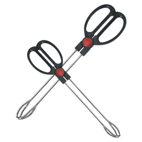 POPETPOP 2stücke Grillzangen Hitzebeständige Kochzange Für Bbq Küche Und Picknick Vielseitig Einsetzbar Langlebig Und Leicht Zu Reinigen Rutschfester Griff Für Und von POPETPOP