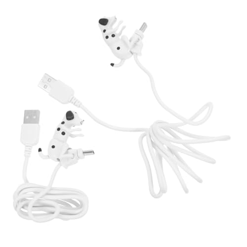 POPETPOP 2stücke Lustiges Telefonladegerät Mit -c-schnittstellendatenleitung Schnellem -welpen-Design USB-datenübertragung Für Büro Und Heimgebrauch von POPETPOP
