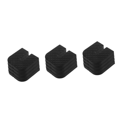 POPETPOP 3 Sätze Geräuschdichtes Pad Möbelauflagen Vibrationspads Für Klimaanlagen Böden Rutschfeste Möbelpads Absorber Klimaanlage Matte Möbelschutz Möbelmatten Gummi Schwarz 4 Stück * 3 von POPETPOP