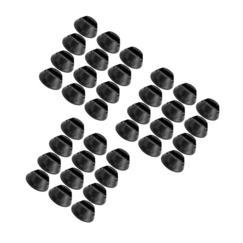 POPETPOP 3 Sätze Stuhl Fußschutz Kappen Möbelbeine Möbelfüße Haarnadelbahnenbodenschutz Boden Stuhl Haarnadel-beinschutz Beschützer Haarnadelbein-bodenschoner Black Abs-Gummi 12 Stück * 3 von POPETPOP