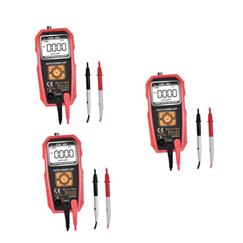 POPETPOP 3 Stück Digitales Multimeter Tragbares mit Auto Ranging Großem LCD Bildschirm Ohm Messung für Hausgebrauch und Elektriker Taschenlampe für Dunkle Messorte POPETPOP 3 Stück Digitales Multimeter Tragbares mit Auto Ranging Großem LCD Bildschirm Ohm Messung für Hausgebrauch und Elektriker Taschenlampe für Dunkle Messorte von POPETPOP