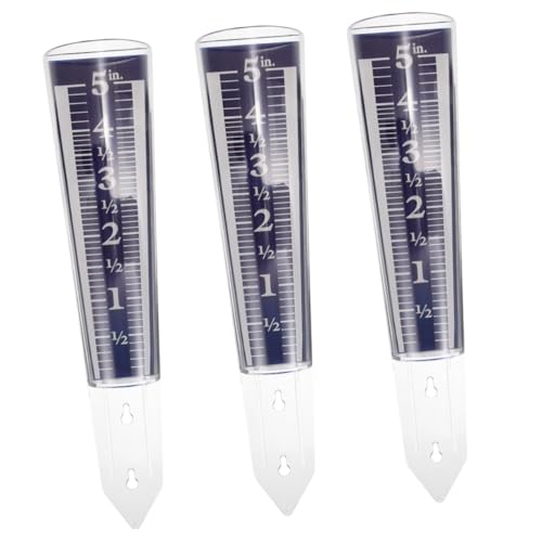 POPETPOP 3stücke Garden Rain Gauge Tube Transparenter Wiederverwendbarer Regenmesser Für Außenbereich Präzise Messung Der Niederschlagsmenge Für Gartenliebhaber Und Pflanzenpflege von POPETPOP