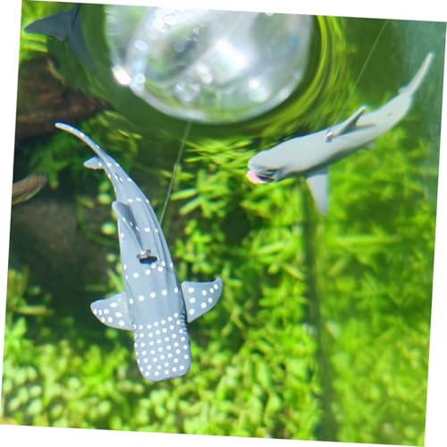 POPETPOP 3 Stück Teiliges Aquarium Deko Schwimmende Haie Fisch Tank Ornament Naturgetreu Langlebig Interaktiv für Lebendige Wasserlandschaft von POPETPOP