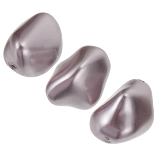 POPETPOP 3 Stück Teiliges Perlen mit Muschel Design Unregelmäßige Multifacettierte DIY Schmuckperlen Lila Bastelperlen für Halsketten Ohrringe und Armbänder POPETPOP 3 Stück Teiliges Perlen mit Muschel Design Unregelmäßige Multifacettierte DIY Schmuckperlen Lila Bastelperlen für Halsketten Ohrringe und Armbänder von POPETPOP