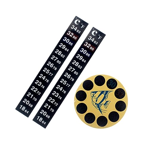 POPETPOP 3 Stücke Teiliges Aquarium Thermometer Selbstklebendes Temperaturmessgerät für Aquarien und Fischbehälter Zuverlässige Wassertemperaturanzeige für Heim und Geschäftsanwendungen POPETPOP 3 Stücke Teiliges Aquarium Thermometer Selbstklebendes Temperaturmessgerät für Aquarien und Fischbehälter Zuverlässige Wassertemperaturanzeige für Heim und Geschäftsanwendungen von POPETPOP