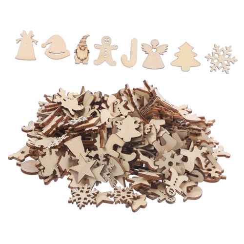 POPETPOP 300 Stück Kleine Unbehandelte Weihnachts Holzanhänger Leichte DIY Holzscheiben zum Bemalen Natürliche Christbaumschmuck Deko für Weihnachtsbaum Fenster Wand und Handwerksprojekte POPETPOP 300 Stück Kleine Unbehandelte Weihnachts Holzanhänger Leichte DIY Holzscheiben zum Bemalen Natürliche Christbaumschmuck Deko für Weihnachtsbaum Fenster Wand und Handwerksprojekte von POPETPOP
