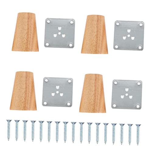 POPETPOP 4 Sätze Nordic Möbelbeine Tischfüße für Sofa Schrank Couchtisch Stabil und Elegant Montageplatten und Schrauben von POPETPOP