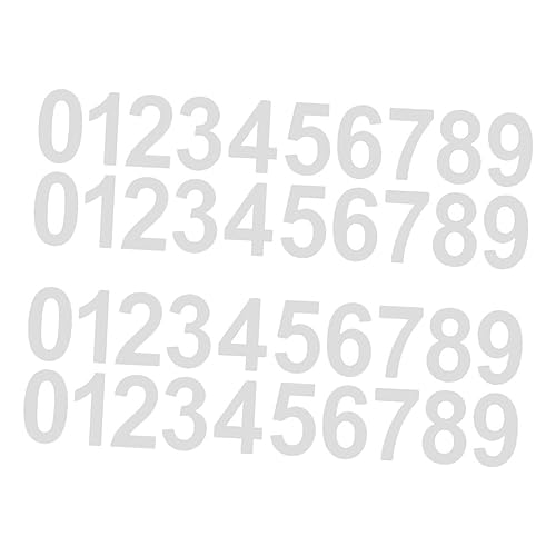 POPETPOP 4 Sätze Reflektierende Zahlen Aufkleber Weiß Selbstklebende Wetterfeste UV Beständige und Langlebige Nummern für Briefkasten Hausnummer Außenbereich Nachtaktive Sichtbarkeit POPETPOP 4 Sätze Reflektierende Zahlen Aufkleber Weiß Selbstklebende Wetterfeste UV Beständige und Langlebige Nummern für Briefkasten Hausnummer Außenbereich Nachtaktive Sichtbarkeit von POPETPOP