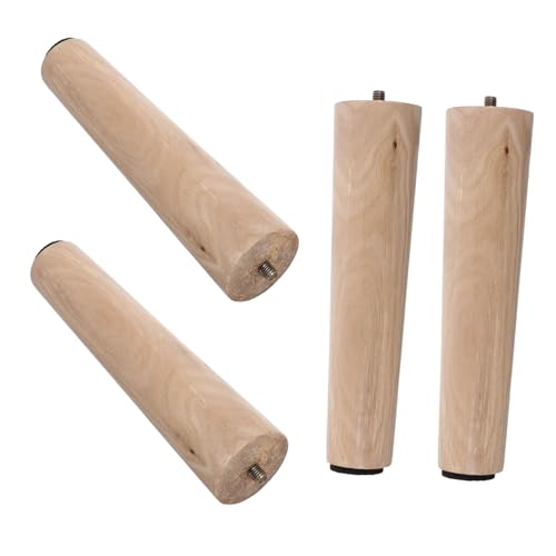 POPETPOP 4stücke Holzbeine Für Möbel Quadratische Möbelfüße Aus Massivholz Universalbeine Für Sofa Tisch Stuhl Kommode Bett Bank Ersatz-fuß Möbel-Teil Vintage-Design Einfach von POPETPOP