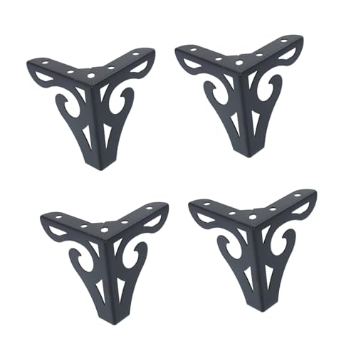 POPETPOP 4 Stück Möbelbeine aus Metall Tischbein aus Stahl Tischbeine einstellbar Sofa-Beinnivellierer industriell Metallbeine für Bank Metallbeine für Möbel Eisen Black POPETPOP 4 Stück Möbelbeine aus Metall Tischbein aus Stahl Tischbeine einstellbar Sofa-Beinnivellierer industriell Metallbeine für Bank Metallbeine für Möbel Eisen Black von POPETPOP